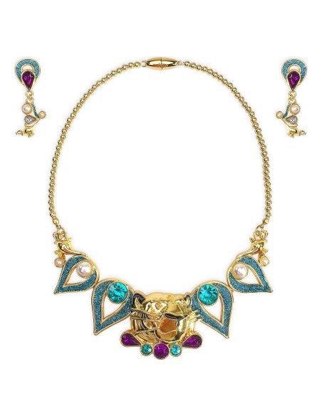 Conjunto de Joyería Disney Jasmine para Niñas - Collar y Aretes