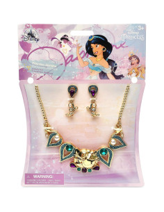 Conjunto de Joyería Disney Jasmine para Niñas - Collar y Aretes 2