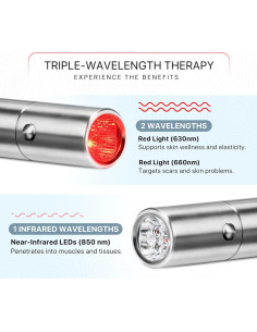 Antorcha de Terapia de Luz Roja Thryve 630nm 660nm 850nm 2