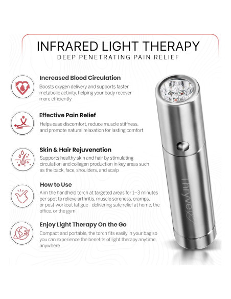 Antorcha de Terapia de Luz Roja Thryve 630nm 660nm 850nm