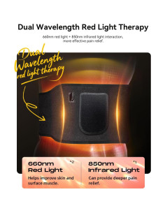 Cinturón de Terapia de Luz Roja DRMATE 130x18cm 5 Niveles 2