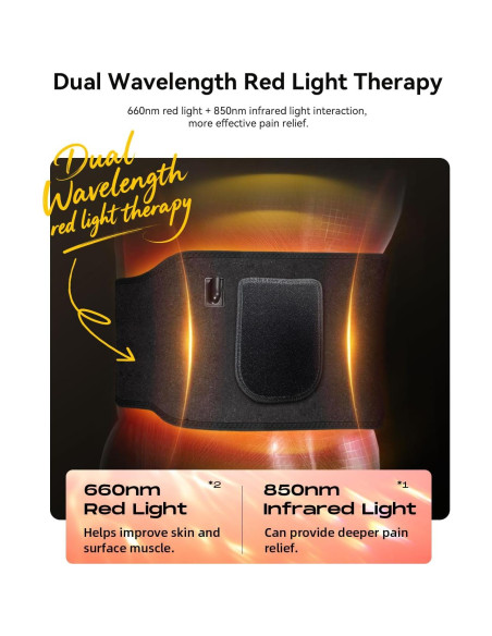 Cinturón de Terapia de Luz Roja DRMATE 130x18cm 5 Niveles