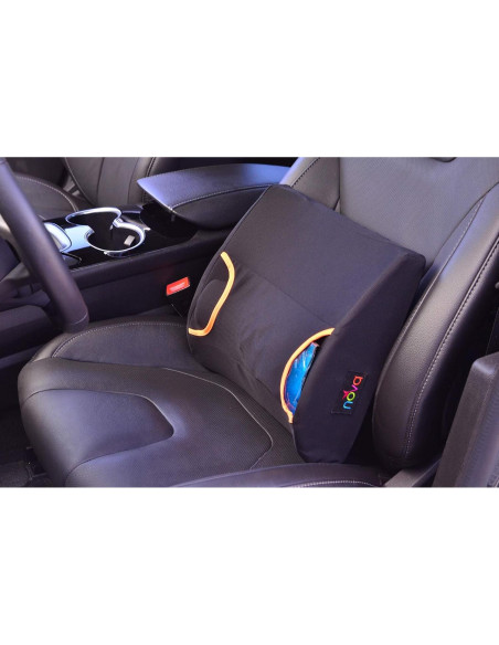 Cojín Lumbar NOVA con Paquete Térmico y Frío, Negro