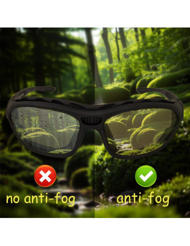 Gafas de sol de seguridad SOLPRO con lente anti-vaho y espuma