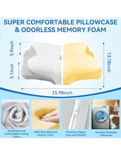 Almohada Cervical Ergonomica XPLINFUT Gris - Soporte Refrigerante 2