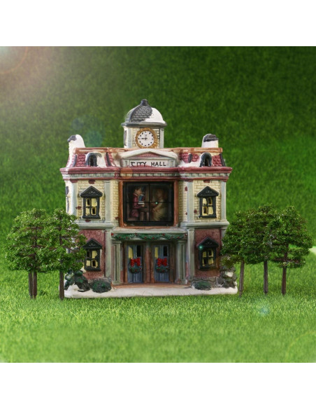 20 Árboles Miniatura Cabilock 9cm Verde Oscuro Escala 1:100