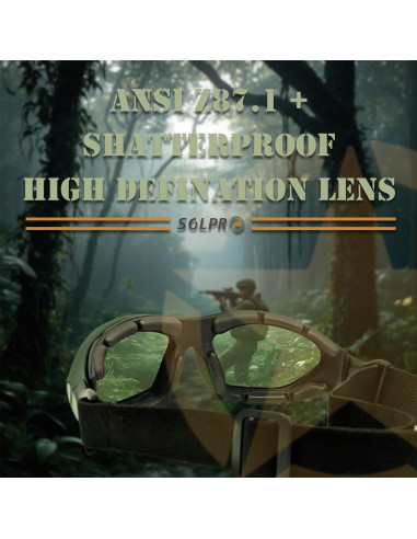 Gafas de sol de seguridad SOLPRO con lente anti-vaho y espuma