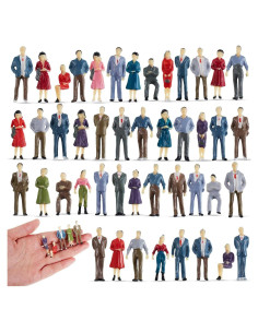 Mini Figuras de Personas Juexica 50 Pcs 1:50 Escala Clásico
