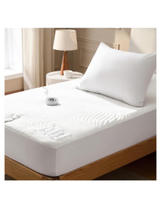 Cubre Colchón Calefaccionado Bedsure Twin 100W 10 Niveles Calor