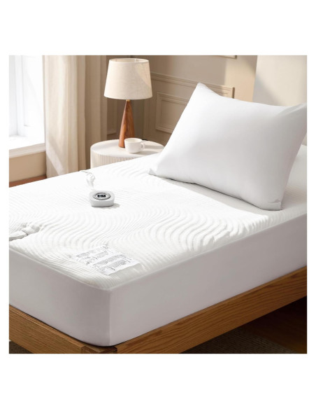 Cubre Colchón Calefaccionado Bedsure Twin 100W 10 Niveles Calor