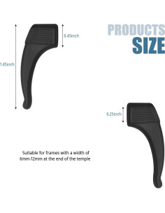 5 Pares Sujetadores Gafas Silicona Antideslizante Sima-2 2