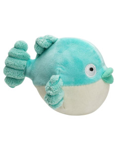 Bola de Estrés Squishy con Cubierta de Peluche - Pez Globo