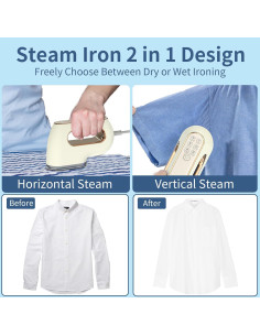 Plancha de Vapor Portátil Timeangela TGS01 1000W Beige 2