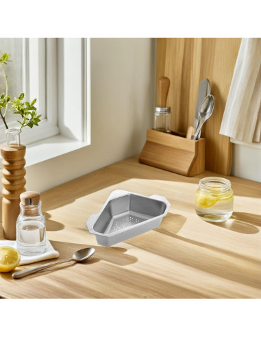 Canasta de Drenaje Triangular Hemobllo de Acero Inoxidable 24.5cm