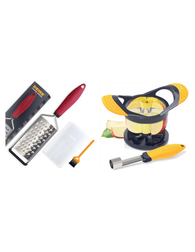 Rallador Grueso Deiss PRO + Cortador de Manzana + Quitacorazones