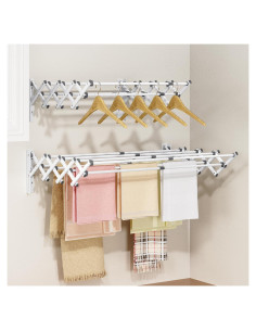 Estante de Secado de Ropa Plegable APEXCHASER Blanco 18.14 kg