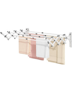 Estante de Secado de Ropa Plegable APEXCHASER Blanco 18.14 kg 2