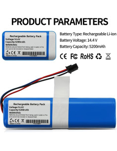 Batería Li-ion 14.4V 5200mAh para Aspiradora Dreame L20 Ultra 2