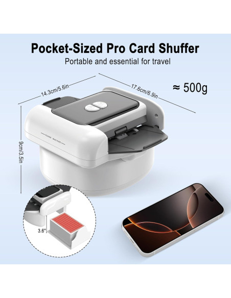 Barajador Automático de Cartas Jyyuehai X1 - Eléctrico y Silencioso