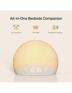 Reloj Despertador HOUSBAY TS9RA con Luz Amanecer y Bluetooth 2