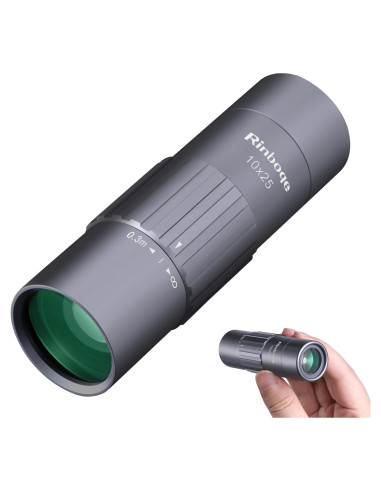 Monocular Compacto Rinboqe 10x25 HD Impermeable 163g