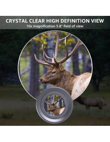 Monocular Compacto Rinboqe 10x25 HD Impermeable 163g