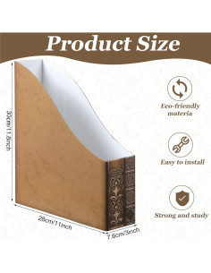 Organizador de Revistas Geetery 6 Pcs Vintage 28x30 cm 2