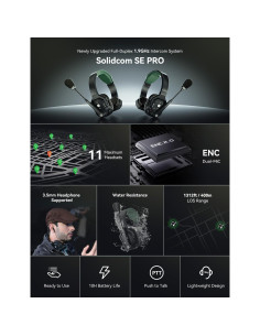 Sistema Intercomunicador Inalámbrico Hollyland Solidcom SE PRO 9 Usuarios 2