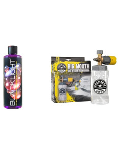 Kit Jabón Espumoso Chemical Guys Black Light 473 ml + Foam Cannon