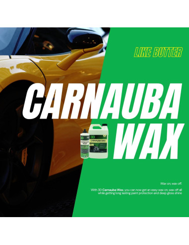 Cera Carnauba 3D Líquida 16 oz - Brillo y Protección UV