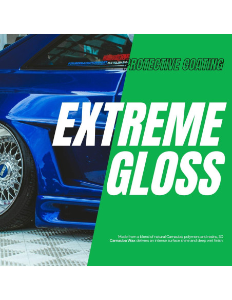 Cera Carnauba 3D Líquida 16 oz - Brillo y Protección UV