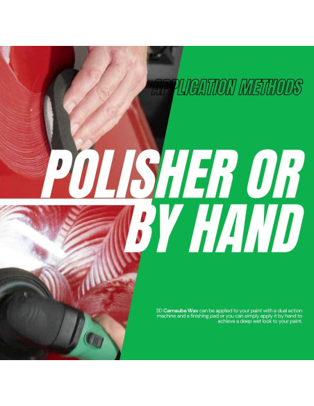 Cera Carnauba 3D Líquida 16 oz - Brillo y Protección UV