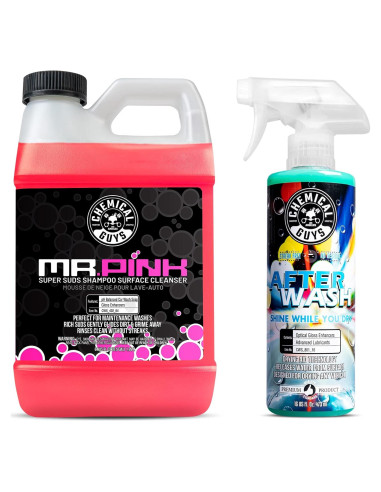 Paquete Lavado Espumoso Chemical Guys Mr. Pink 64 oz + After Wash 16 oz
