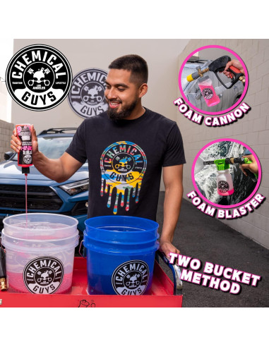 Paquete Lavado Espumoso Chemical Guys Mr. Pink 64 oz + After Wash 16 oz