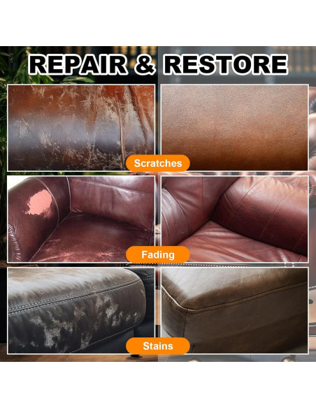 Bálsamo Restaurador de Color para Cuero SHABEIBEI 396g Rojo