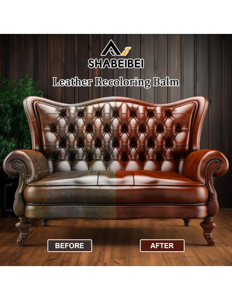 Bálsamo Restaurador de Color para Cuero SHABEIBEI 396g Rojo