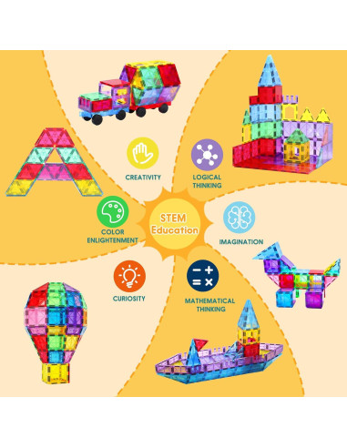 Azulejos Magnéticos Antibacterianos HAPPYMATY - 106 PCS