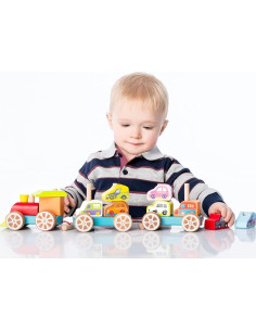 Tren Clasificador de Formas Wise Elk para Niños 18+ Meses 2