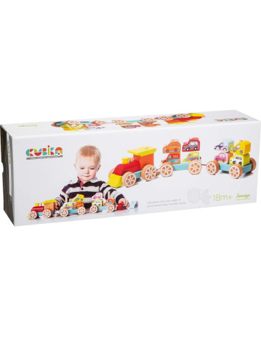 Tren Clasificador de Formas Wise Elk para Niños 18+ Meses