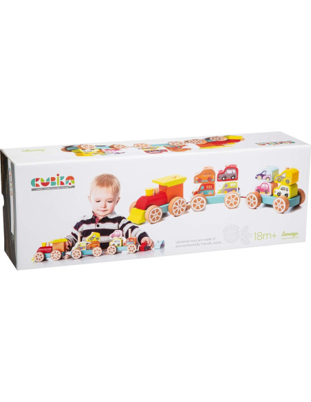 Tren Clasificador de Formas Wise Elk para Niños 18+ Meses