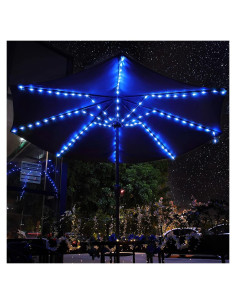 Luces de Cuerda LED para Paraguas de Patio Enhon 16 Colores