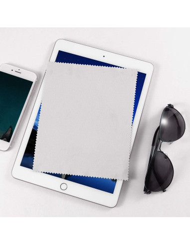 Paño de limpieza de gafas Triumph Vision 12 Pack Gris