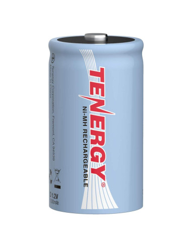 Batería recargable Tenergy D 10000mAh 1.2V NiMH - Alta capacidad