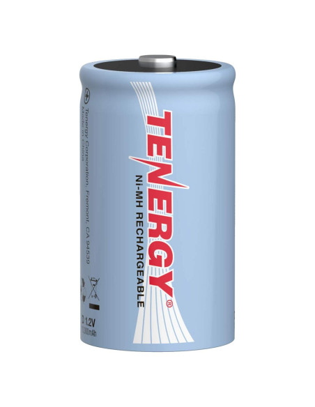 Batería recargable Tenergy D 10000mAh 1.2V NiMH - Alta capacidad