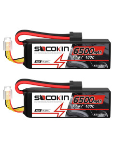 Batería LiPo 4S 14.8V 6500mAh 100C Socokin para RC