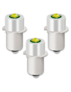 Paquete de 3 Bombillas LED YAFIYGI P13.5S 3W 247LM 6-24V