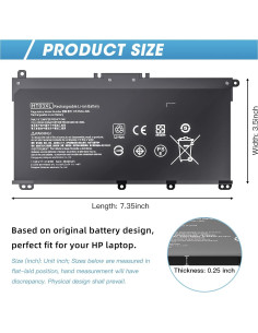 Batería de Reemplazo HT03XL para HP Pavilion 15 - 3630mAh 2