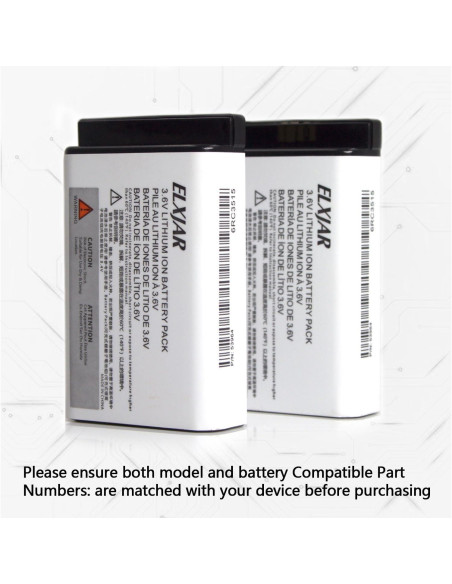 Batería de 3.6V 1880mAh Elxjar para radios Motorola DTR/MTH