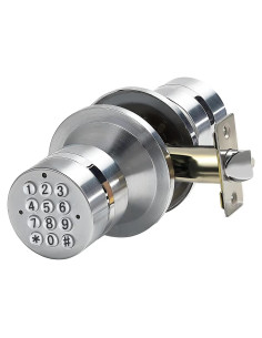 Perilla de puerta inteligente Buoan YL-99 plata con teclado