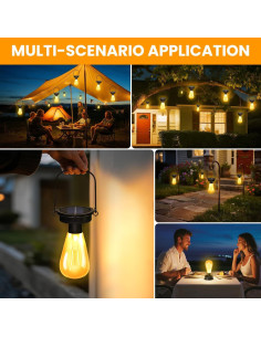 2 Piezas Reemplazo Bombillas Solares Babineto 8.2cm Impermeables 2